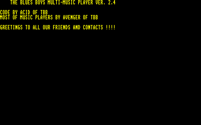 Blues Boys Multi-Music Player (The) atari screenshot
